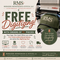 Free Digitizing for 5+ Pieces