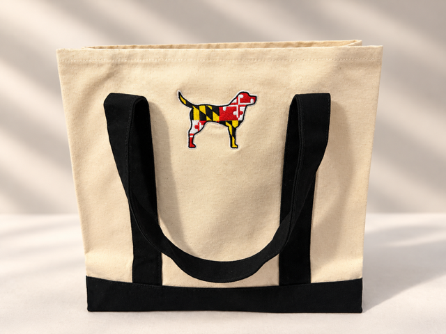 Maryland Flag, Lab Personalized Canvas Tote