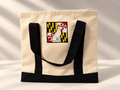 Maryland Flag, Yellow Lab Personalized Canvas Tote